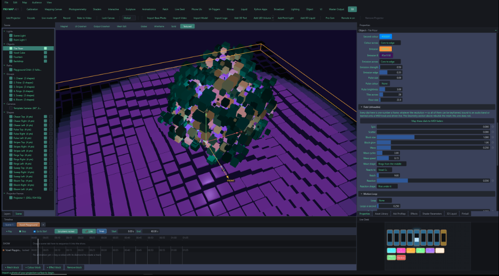 ProMap 3D Voxel Playground Workspace